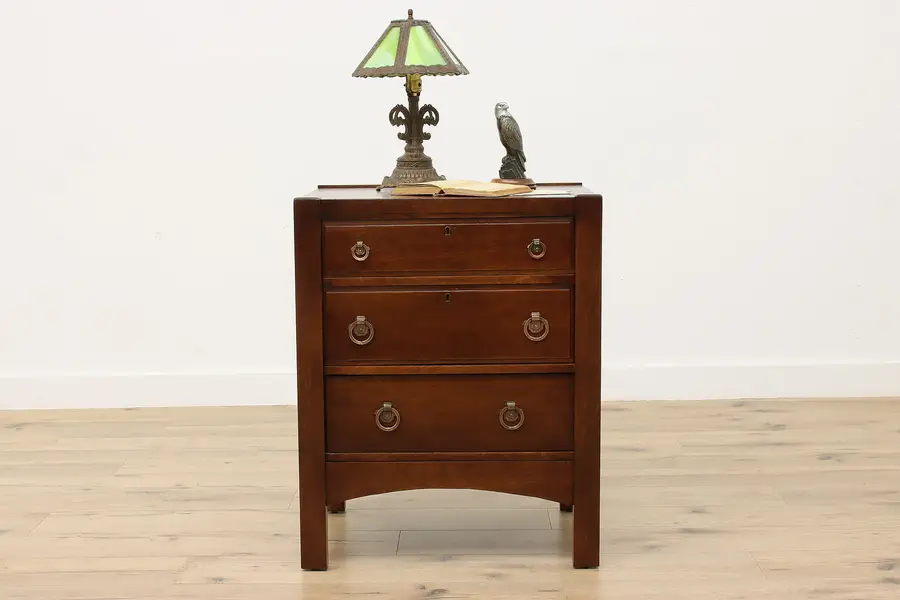 Photo of Arts & Crafts Mission Oak Antique Chest or Bath Cabinet