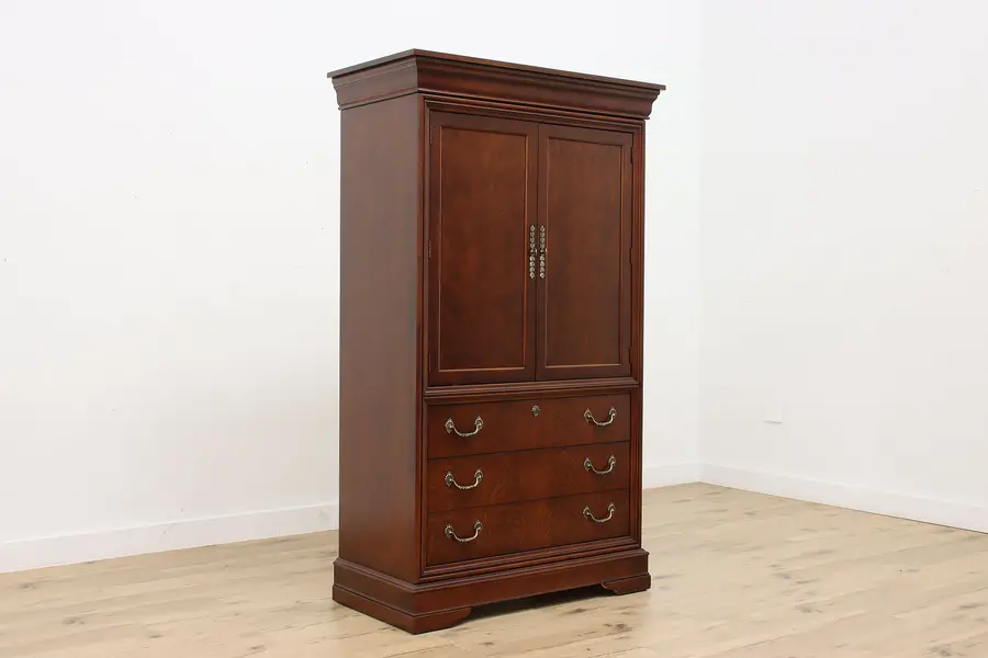 Photo of Drexel Vintage Traditional Mahogany Armoire Wardrobe Closet