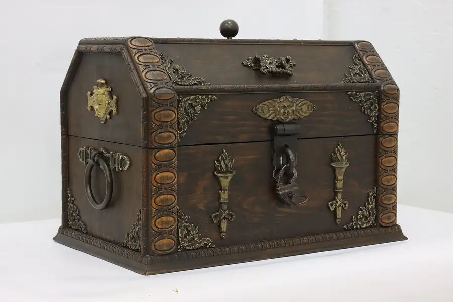 Photo of Pirate Treasure Chest, Jewelry or Collector Vintage Box