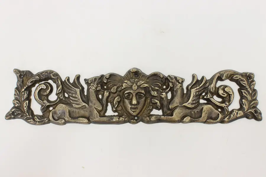 Photo of Victorian Antique Bronze Wall Decoration, Griffins