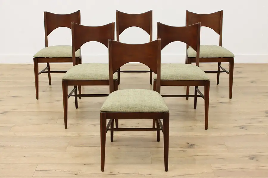 Photo of Set 6 Vintage Midcentury Modern Vintage Dining Chairs Lenoir
