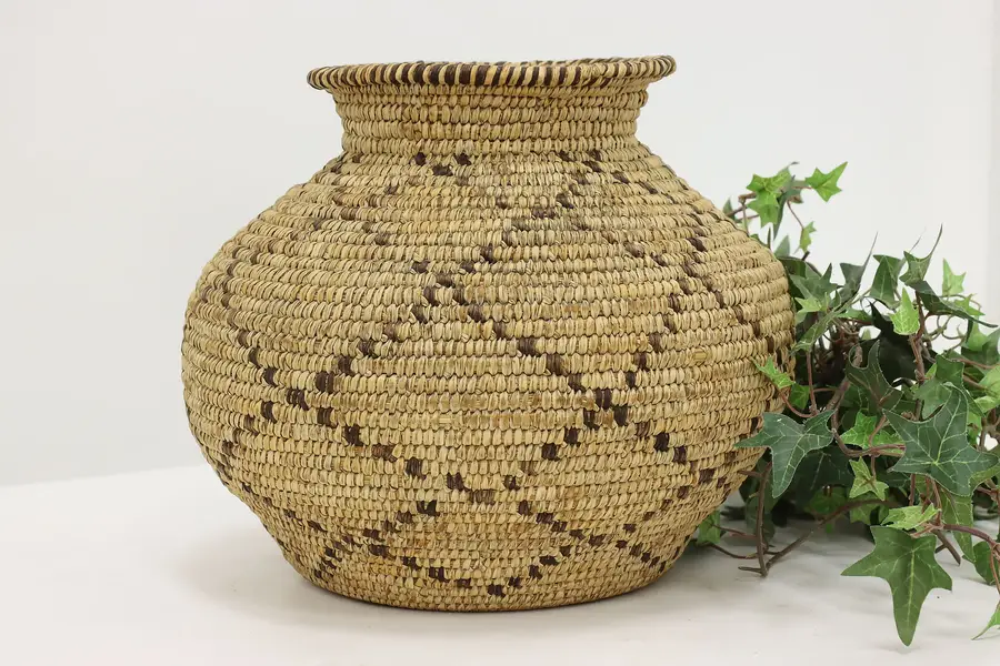 Photo of Native American Vintage Woven Basket
