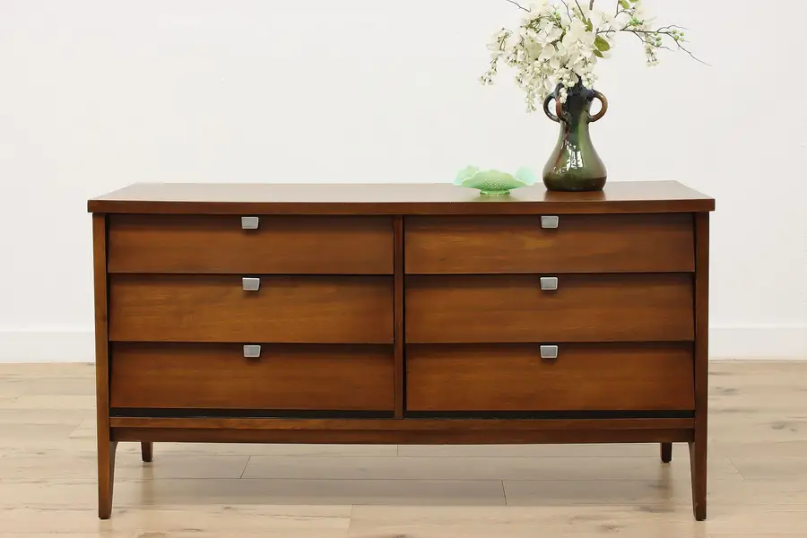 Photo of Midcentury Modern 1960s Vintage Walnut Chest or Dresser