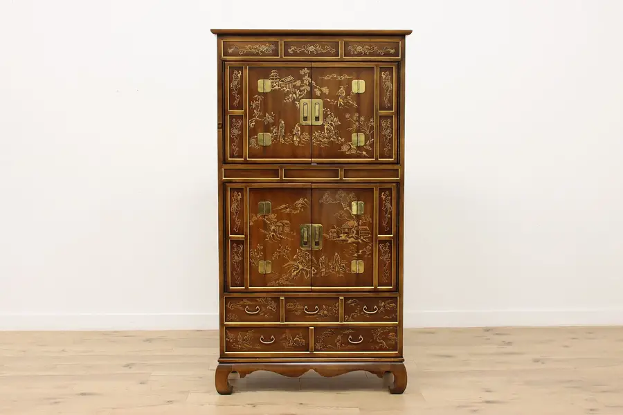 Photo of Asian Design Vintage Armoire, Wardrobe, TV Cabinet Heritage