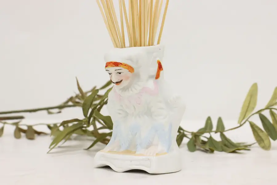 Photo of Victorian German Antique Bisque China Acrobat Match Holder