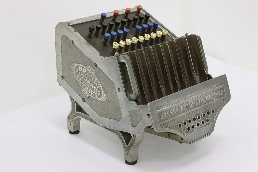 Photo of Automatic Cashier Antique Aluminum Coin Counter, Brandt