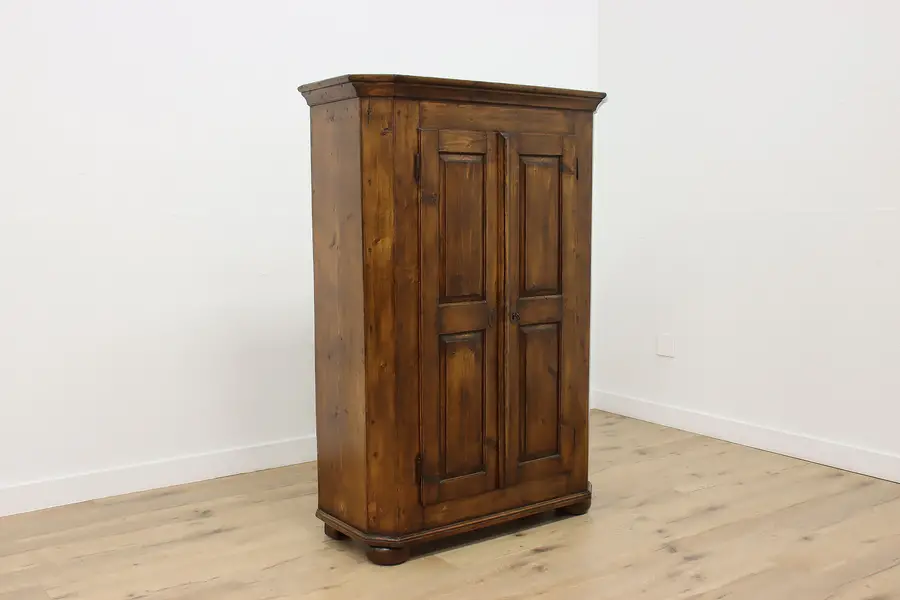 Photo of Farmhouse Country Pine Cabinet Kitchen Cupboard or Wardrobe
