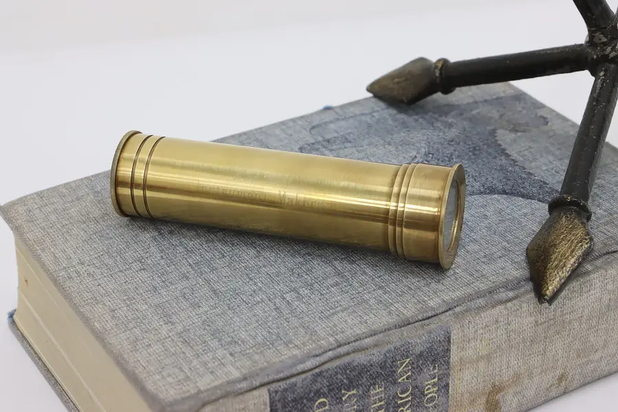 Photo of Industrial Vintage Brass Kaleidoscope, Van Cort Instruments