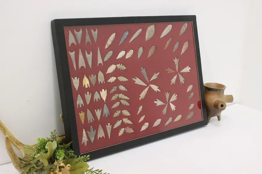 Photo of Collection of Antique Indigenous Stone Points & Arrowheads