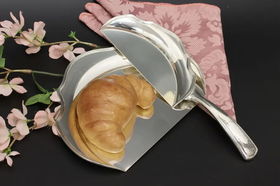 Photo of Victorian Antique Silverplate Crumb Catcher, Sheffield