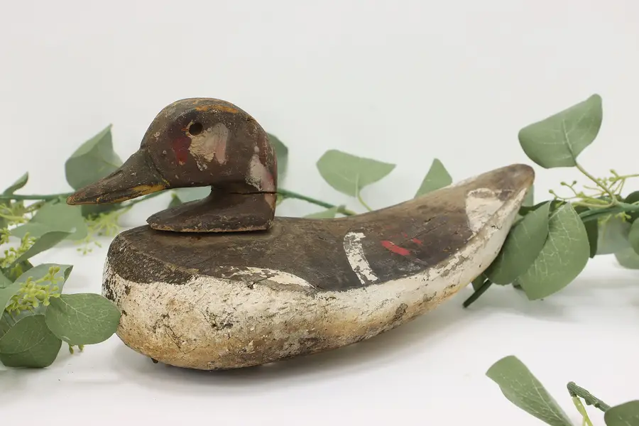 Photo of Farmhouse Antique Painted Duck Decoy Sculpture