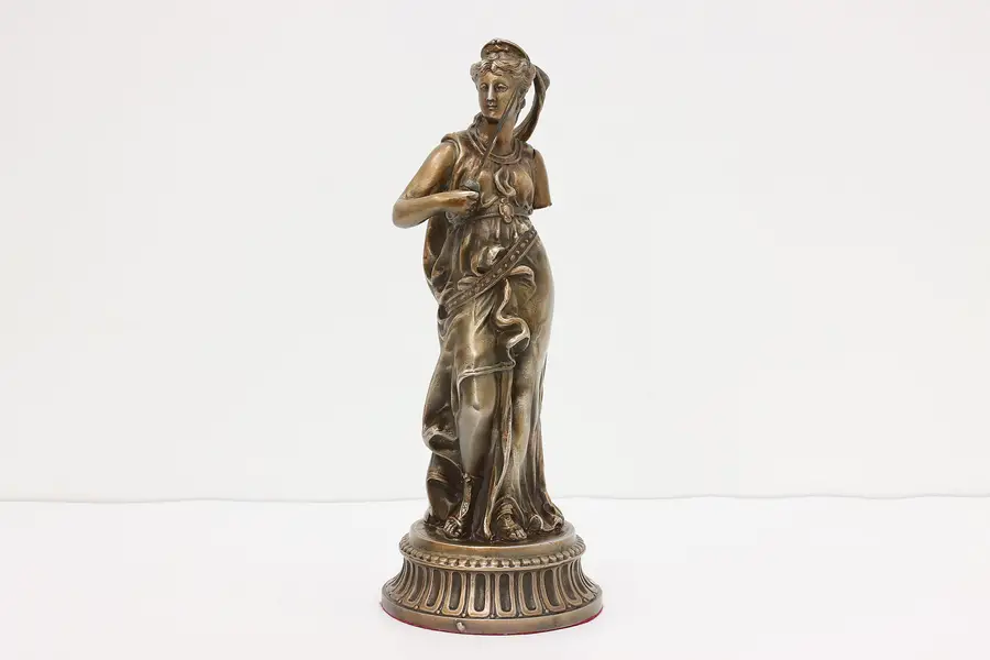 Photo of Greek Warrior Woman Antique Bronze Finish Statue