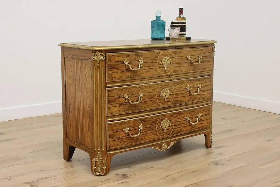 Photo of French Regency Vintage Rosewood Dresser or Console, Baker