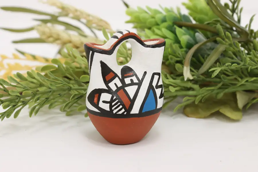 Photo of Native American Jemez Pueblo Vintage Wedding Vase, Yepa