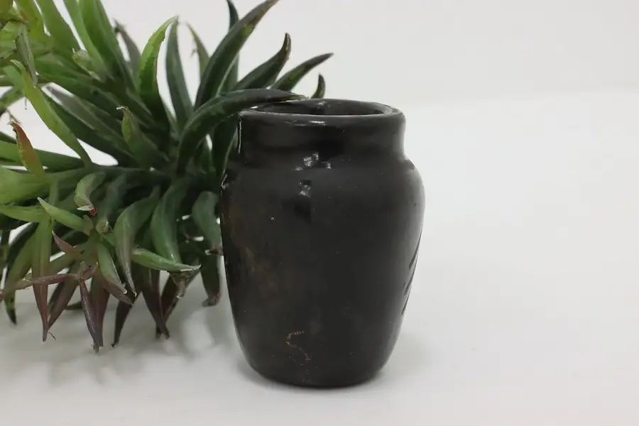 Photo of Native American Antique Pueblo Blackware Pottery Vase