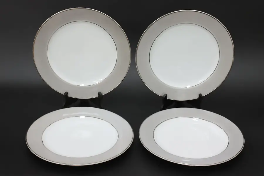 Photo of Set of 4 Midcentury Modern Vintage Dinner Plates, Sango