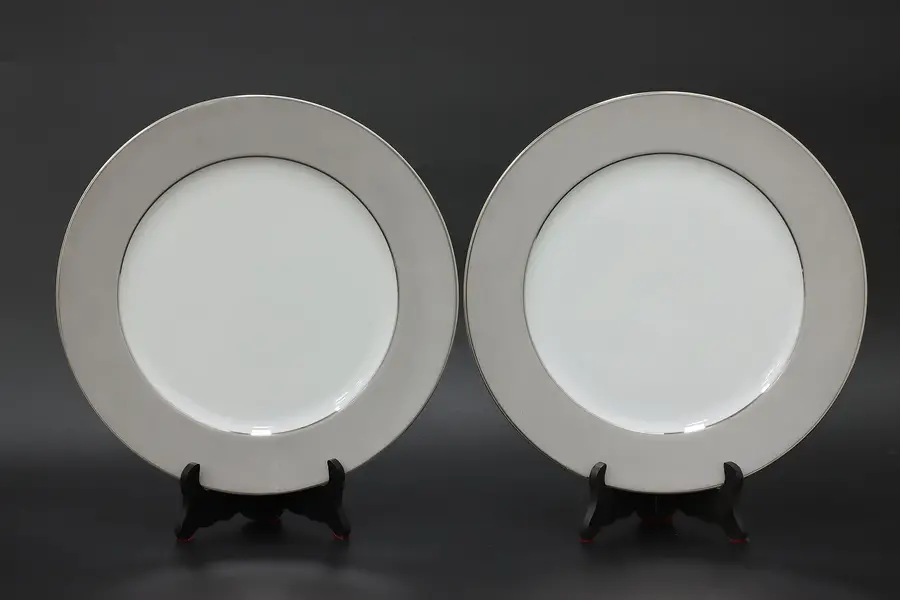 Photo of Pair of Midcentury Modern Vintage Dinner Plates, Sango