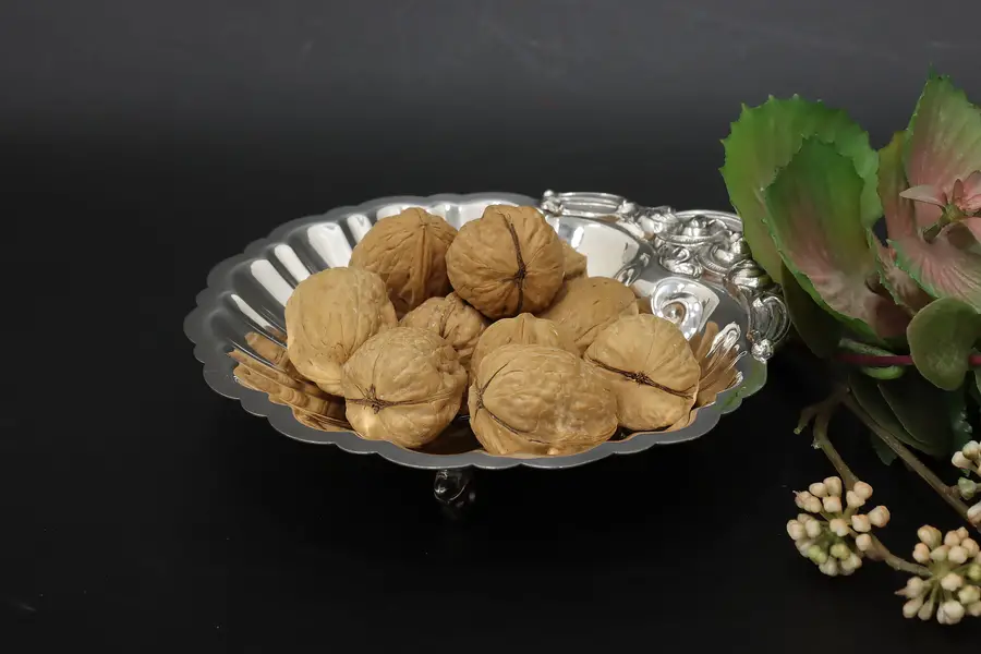 Photo of Shell Vintage English Silverplate Serving or Jewelry Tray