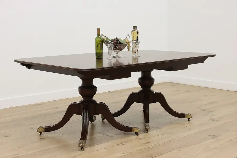 Photo of Regency Antique 12' Mahogany Dining Table, 6 Leaves, Colby's