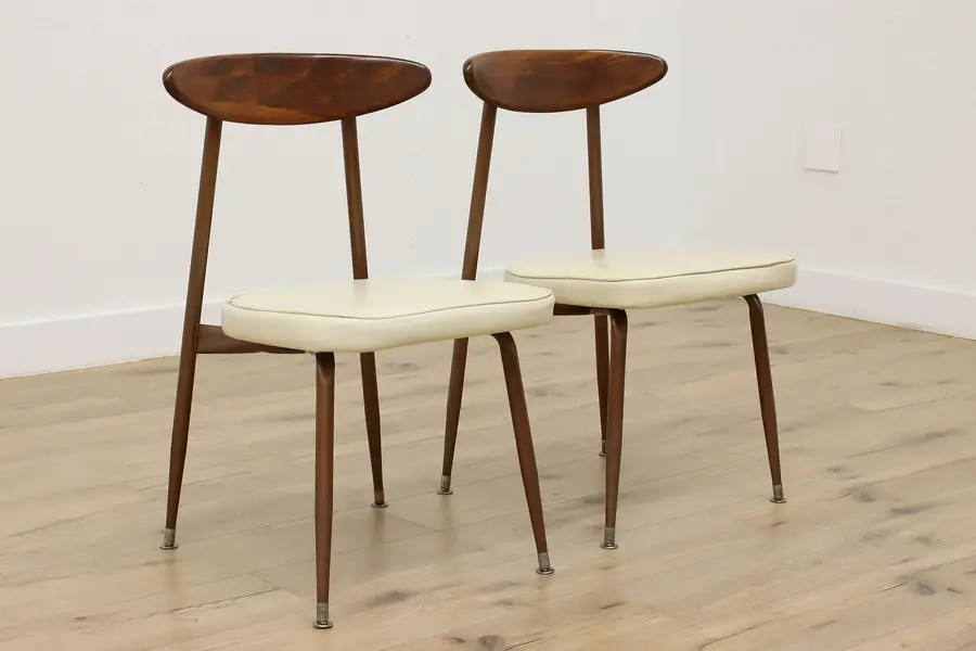 Photo of Pair of Midcentury Modern 60s Vintage Chairs Viko Baumritter