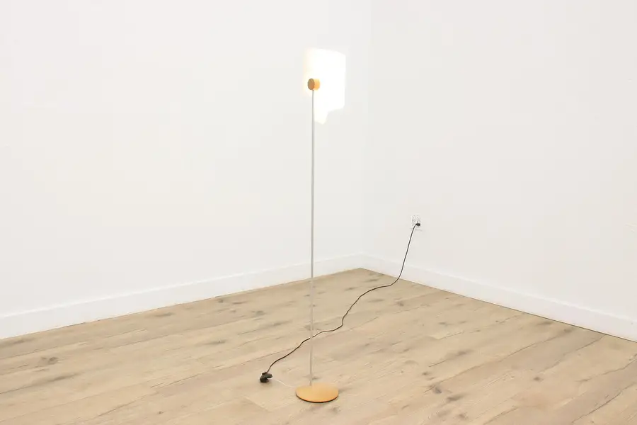 Photo of Midcentury Modern Vintage Beech Floor Reading Lamp Domus