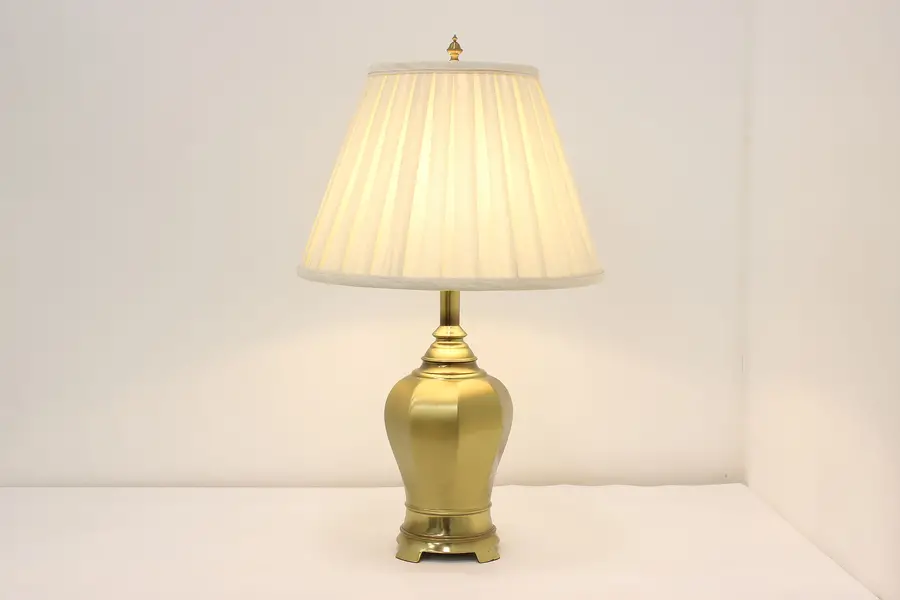 Photo of Traditional Vintage Brass Table or Desk Lamp, Ethan Allen