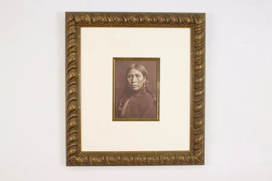 Photo of Native American Lummi Tribe Woman Photograph Curtis 26"