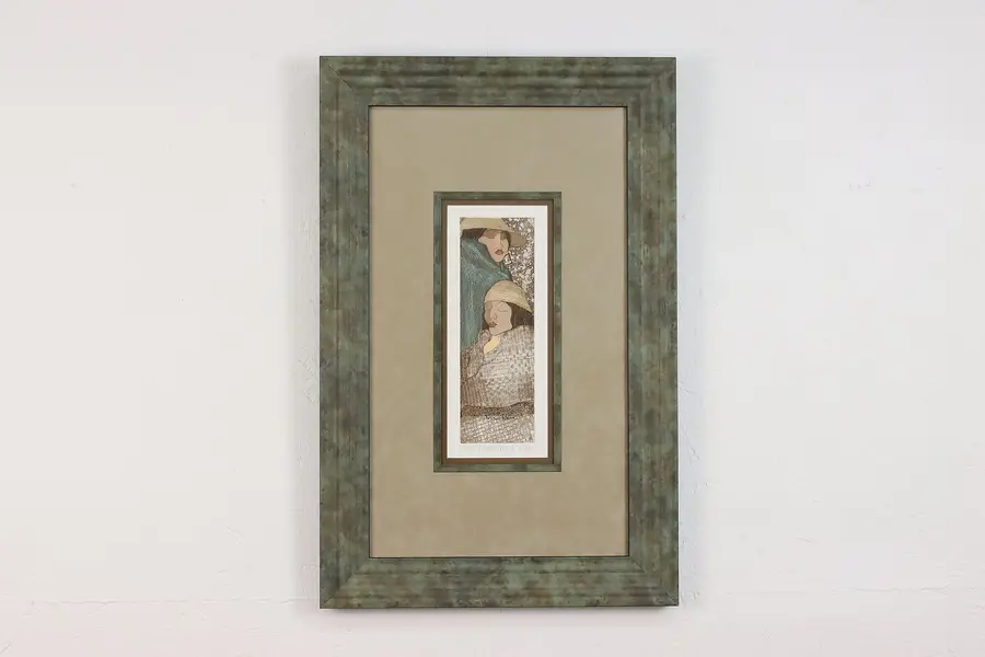 Photo of Dream Seekers Vintage Original Etching, Klar 28.5"