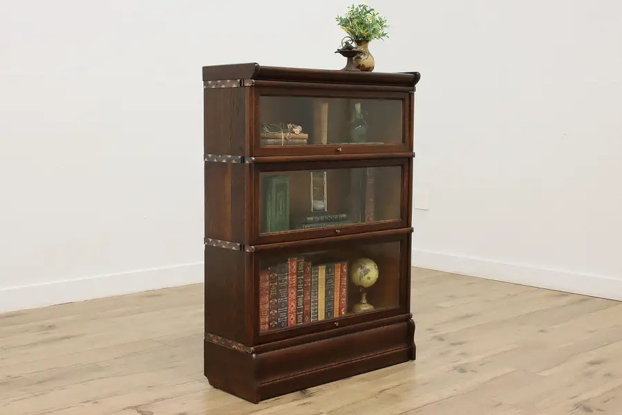 Photo of Arts & Crafts Antique Stacking Lawyer or Library Bookcase