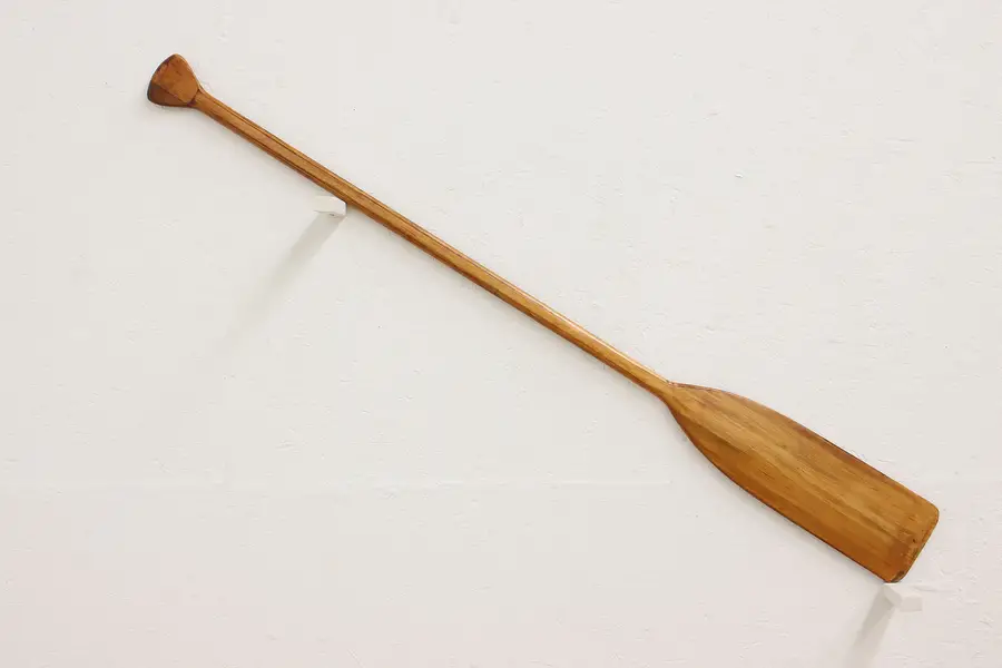 Photo of Farmhouse Vintage Basswood Boat Oar or Paddle