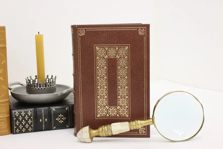 Photo of The Good Earth Vintage Franklin Library Leather Book, Buck