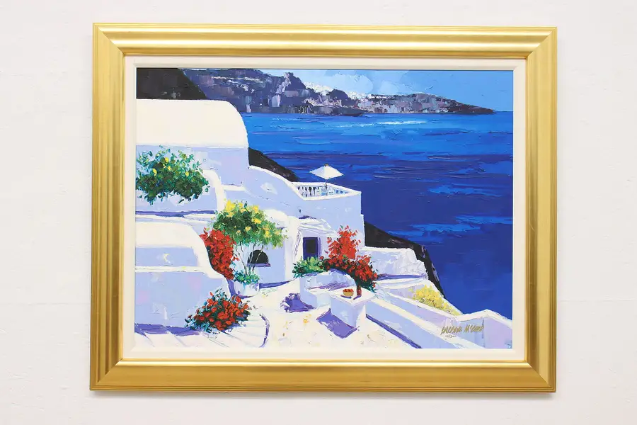 Photo of Greek Islands Vintage Original Serigraph, McCann 43"