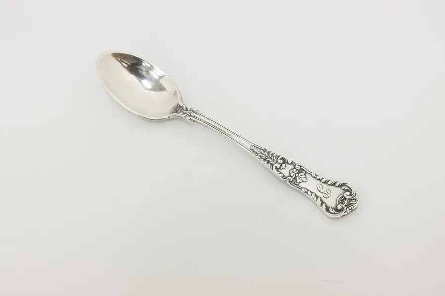 Photo of Gorham Antique Silverplate Baby Spoon, P Initial