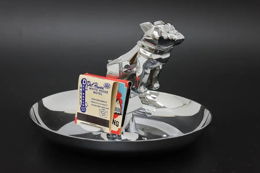 Photo of Mack Truck Bulldog Vintage Chrome Ashtray, Central Die