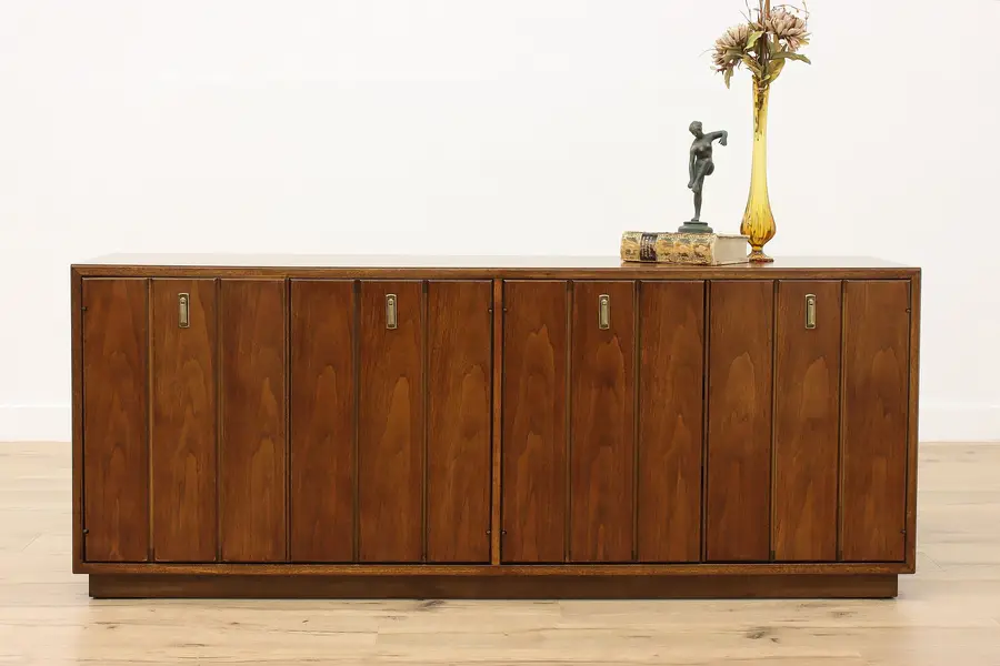 Photo of Midcentury Modern Vintage Walnut Office Credenza TV Console