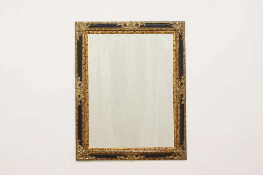 Photo of Classical Vintage Gilt Beveled Bedroom or Bath Wall Mirror