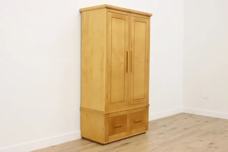 Photo of Custom Birch & Maple Vintage Wardrobe Armoire or Closet