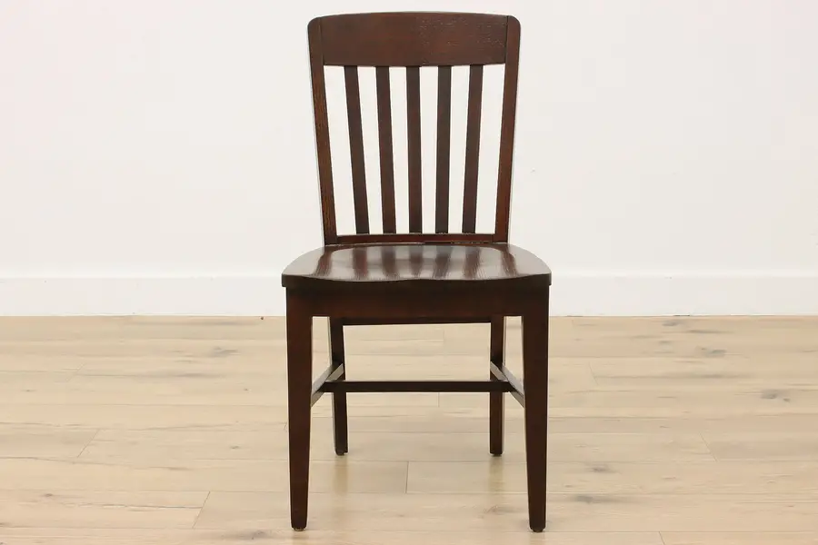 Photo of Arts & Crafts Mission Oak Antique Desk Chair, Sheboygan