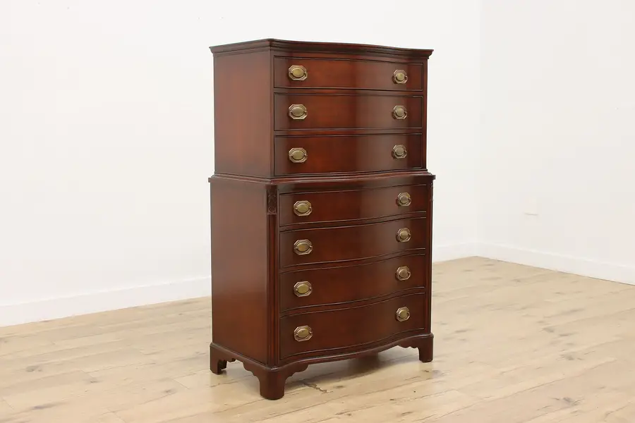 Photo of Georgian Vintage Mahogany Tall Chest on Chest, Morganton