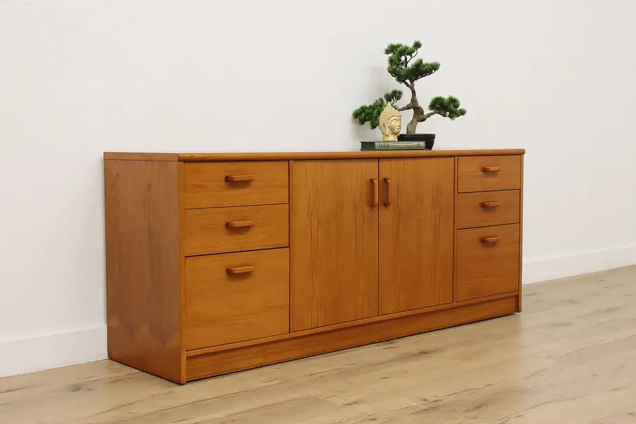 Photo of Midcentury Modern Vintage Teak Office Credenza or TV Console