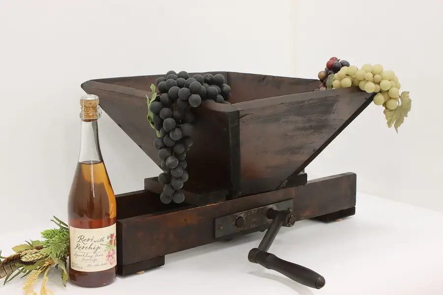 Photo of Industrial Salvage Antique Wine Grape Macerator, Red Cross