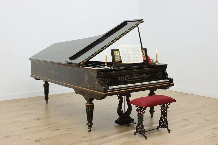Photo of Erard London 1870s Antique 8.5' Rebuilt Concert Grand Piano