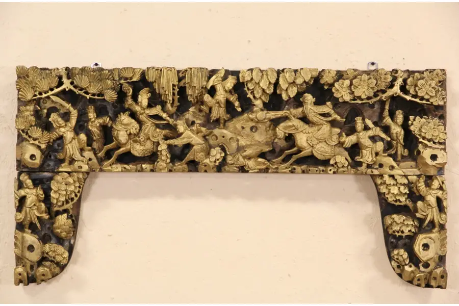 Main image of Chinese Carved Antique Architectural Salvage Doorway Arch