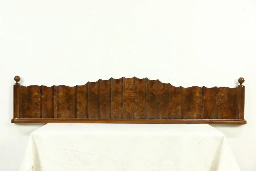 Main image of Italian Art Deco Architectural Salvage Crest 1925 Antique Burl Fragment