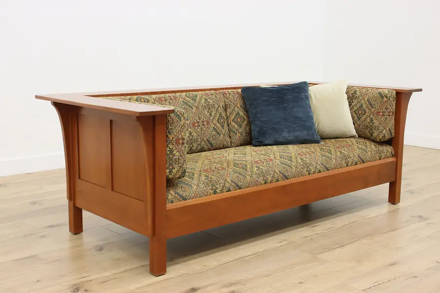 Photo of Arts & Crafts Mission Craftsman Cherry Sofa Couch Stickley
