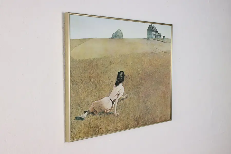Photo of Christina's World Vintage Art Print after Andrew Wyeth 24.5"
