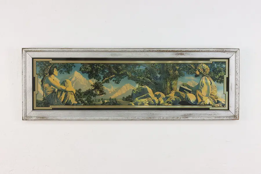 Photo of Persian Poet Antique Art Deco Print Maxfield Parrish 33.5"