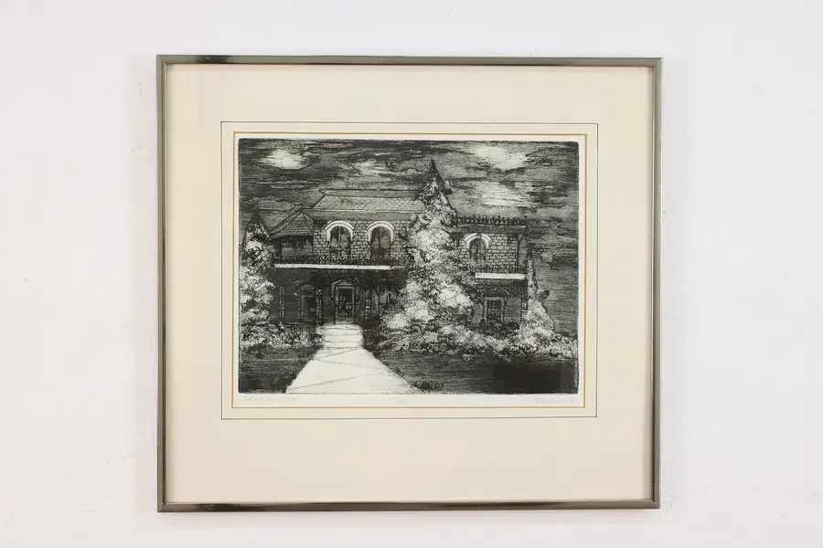 Photo of Dave & Diane's Place Vintage Original Etching Snyder 17.5"
