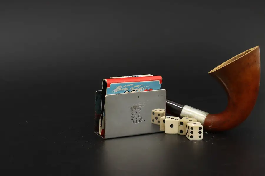 Photo of Roaring Lion Vintage Silverplate Matchbox Cover, Dingeldein