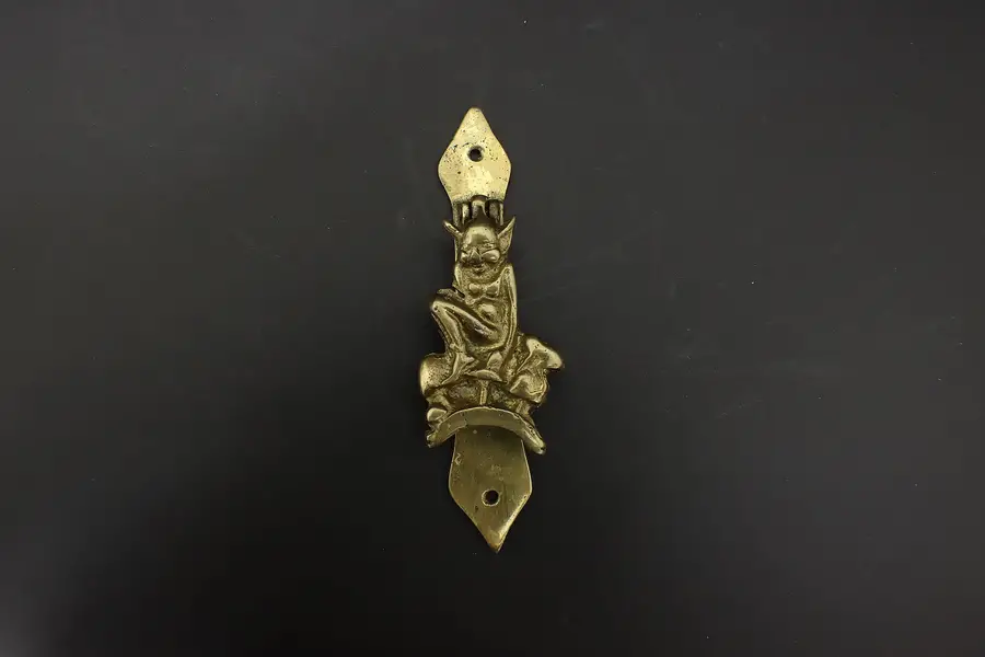 Photo of Brass Antique Woodland Elf or Devil Door Knocker